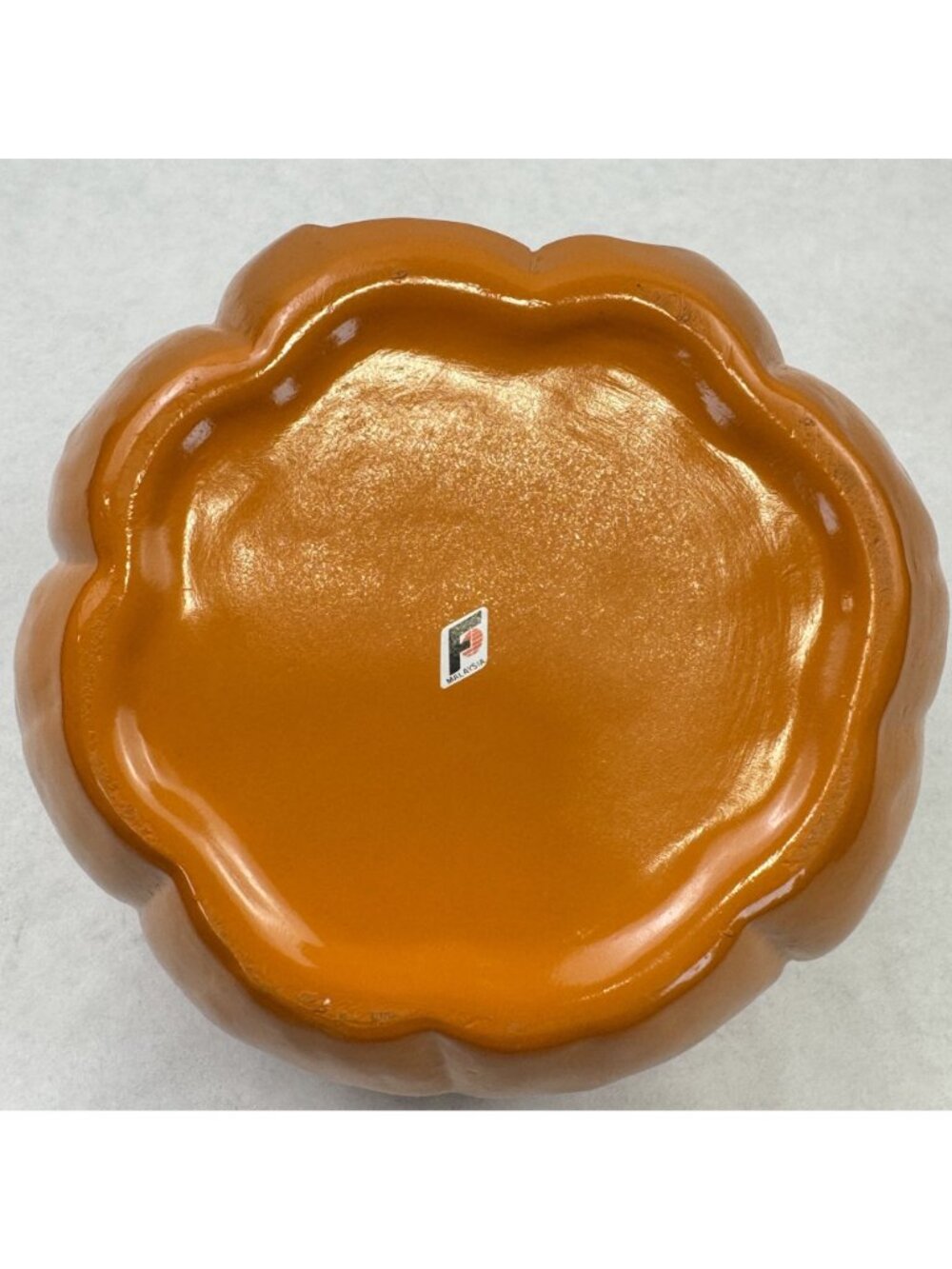 Vtg 1988 Flambro Ceramic Jack O' Lantern Pumpkin Halloween Candle Holder #1542A - Picture 7 of 16